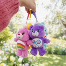 케어베어 carebears 인형키링 정품 14cm 가방고리 키링 곰돌이 봉제, 상품랜덤발송