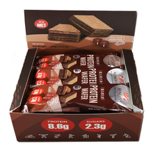 Walkplus Minchip蛋白威化餅 巧克力花生口味 運動補給品, 270g, 1個