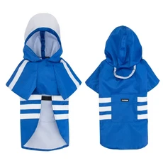 狗狗雨衣 反光寵物衣服, 藍色, 1個