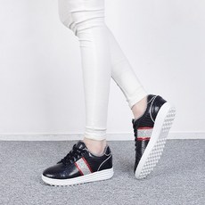 Arnold Palmer 雨傘牌 韓國製造手工女款高爾夫球鞋天然皮革高爾夫球運動鞋時尚鞋無釘鞋