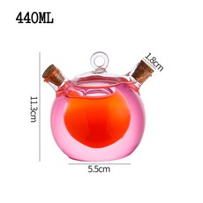 JIBAIHUO 유튜브 인싸템 나눔컴 두가지 음료잔 특이한 새소리잔 신박템 테마 홈카페 유리컵 신기한 물먹방 유투버, 나눔컵 440ml, 1개