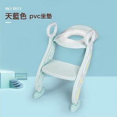 兒童馬桶學習梯 輔助坐便器 嬰幼兒摺疊馬桶圈, 綠色PVC軟墊:1個