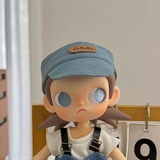 팝마트 지거 액션 피규어 인형 액세서리 BJD 인형 밀짚모자 머리띠 모자 헤어악세서리 베레모 스카프, 아기 없어  지가 가지 자매, 데님 썬 캡