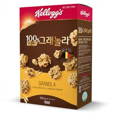 켈로그 100% 벨기에산 그래놀라 시리얼, 900g, 2개