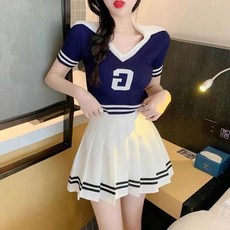 치어리딩의상 공연 무대복 체육대회 치어리더 코스프레 졸업사진 행사용