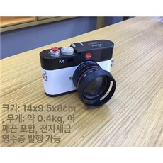 카메라 모형 촬영 연극 소품 장식 모델 레트로 데코, 블랙 앤 화이트 짧은 커버드 14x8x9cm
