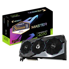 GIGABYTE AORUS 지포스 RTX 4070 Master D6X 12GB 피씨디렉트