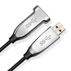 【易控王】 1-100米(可預購) USB3.0光纖延長線 工程用線 外接電源 金屬外殼(30-740-01), 30-740-01, 1個, 1m