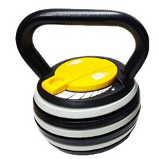 可調式壺鈴 鑄鐵壺鈴重量可調 Kettlebell, 1個, 20磅(9.1公斤)