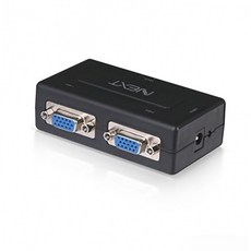 2포트 rgb vga 모니터 분배기 듀얼 화면 출력 회의실 영상 공유기 듀얼모니터 2포트분배기