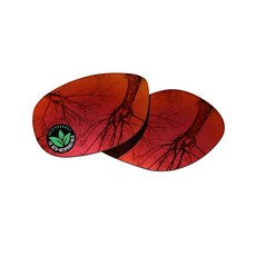 Raydi RayBan RB4147 60mm 스퀘어 선글라스용 폴리카보네이트 교체 렌즈 - 파이어 레드 미러 편광
