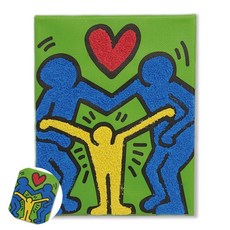 [구마누] 아동미술만들기 초등만들기 미술놀이 만들기diy 펄픽 클레이 액자만들기 키트 키스해링B