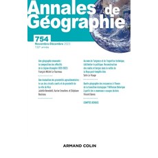 (영문도서)Annales de géographie - N°754 6/2023 Paperback, Armand Colin, English, 9782200934637