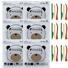 만지락 소프트유토 100g 6개 + 주걱칼 3종 6개, 단일, 1세트