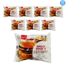 삼립 스모키더블버거 170g 냉동햄버거, 8개