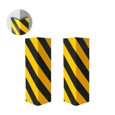 EVA 차고 벽 보호대 폼 엣지 코너 범퍼 자동차 스티커 외부 스크래치 방지 접착 경고, 05 2PCS-Yellow