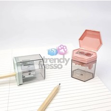 데이슬롯 미니연필깎이 2구 단품 12275, 랜덤