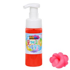 미술놀이 놀이 뭉게구름 유아미술 150ml 거품 낱색 형광빨강 물감, 1, 1