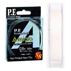 아미고 프리미엄 합사 / 쏘가리 볼락 꺽지 낚시줄, 0.2호, 120m, 1개