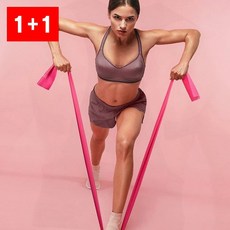 저항 밴드 근력 운동 전신 홈트 요가 다이어트 탄력 짐, 1개, SpoR 레드5단계