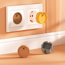 이사 준비 고급 실리콘 콘센트 마개 멀티탭 뚜껑 커버 덮개 안전 가리개 멀티 캡 집들이 선물 원룸 꾸미기 추천, 1개, (04) 커피