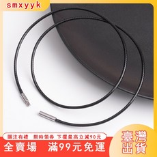 臺灣出貨 手工項鏈繩掛繩蠟皮繩不銹鋼扣男女款炫酷黑鎖骨項鏈繩可黑色 掛繩 皮繩 皮繩項鍊 項鍊繩 項鍊皮繩 項鏈繩 掛, 紅色1.0長度40cm（暗扣款）,10條裝, 1個