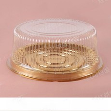 케이크 포장 박스 케이스 머핀 원형 베이커리, 1개, 8인치 골드