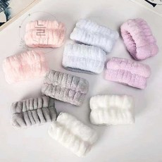 늘쎗트 세안손목밴드 2p, 살구색