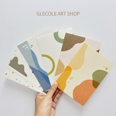 인스타감성 비정형 배경 엽서 세트(12장세트) 캘리그라피 꾸미기 소품, 비정형배경 캘리그라피 엽서세트(12장세트)