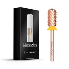 네일드릴비트 각질 제거 파츠 멜로디수지 안전 네일 드릴 비트 332 부드러운 원형 상단 대형 배럴 카바이드 매니큐어 페디큐어 큐티클 젤 폴리싱용 초보자용 로즈 골드 시리즈 비트, Double Coarse-2XC, Purple, 1