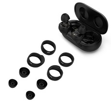 더조은셀러 갤럭시 버즈 버즈플러스 호환 이어팁 소형 + 대형 R175 R170, 블랙, 버즈 이어 윙 팁, 1개