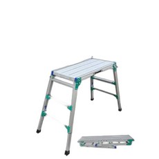 일자사다리 우마 도배 작업대 미장 발판 사다리, 1개, 망원경 높이 65-90cm/플랫폼 90x30cm
