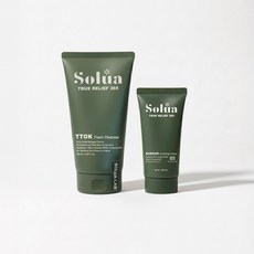 솔루아랩 트루릴리프 365 떡폼 클렌저150ml & 배리어 수딩 크림50ml 세트, 1세트