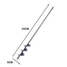 씨앗심기 전동공구 양파모종 흙파기 토양파기드릴 정원가꾸기, 5x45CM, 1개