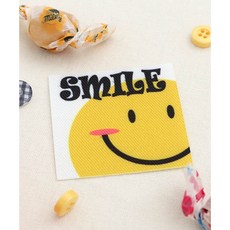 퀼트스타 빅 샤이 스마일 면라벨, 1개