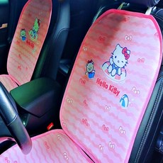 헬로키티 차량용 여름 통풍시트 2P세트 씨사이드쿨2P 자동차시트커버 차량용품 자동차용품, 헬로키티 씨사이트쿨2P, 1세트