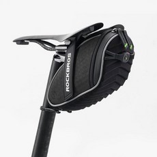 락브로스 사이클링 안장가방 자전거가방 새들백 싯포스트백 생활방수, 블랙, 블랙