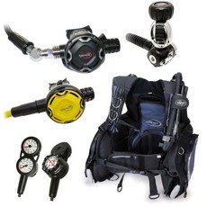 游龍潛水 SA-6035 專業潛水重裝備套裝組合特價BCD、一二級頭調節器、備二、三用錶