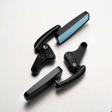 防眩光藍鏡 牛角後照鏡 適用於JET 六代勁戰 DRG MMBCU SL, 1個