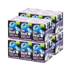 아임리얼 고농축 블루베리 주스 120ml x 24