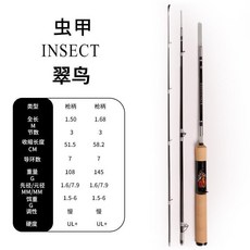 蟲甲翠鳥 UL 慢調便攜 溪流微物路亞竿