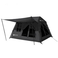 KEEPHIKE露營帳篷：防水速開家庭帳篷，寬敞舒適戶外野營首選, 黑色, 6人