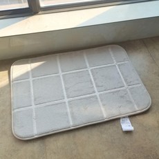 펀치니들러그 터프팅 카페트, 이미지와 일치하는 비원거리 두 개 이상, 진저옐로우 40x60cm, 1개