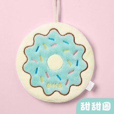 擦手巾掛式可愛三層加厚吸水珊瑚絨毛巾廚房速幹抹布, 甜甜圈, 1個