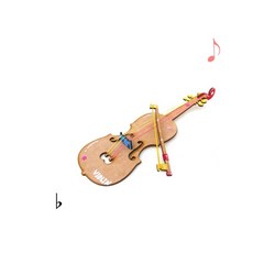 바이올린 악기 만들기 키트, 1개