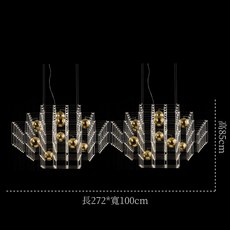 LED 304不銹鋼吊燈 客廳燈 主燈 造型燈 餐吊燈 餐廳燈 吊燈, 雙燈