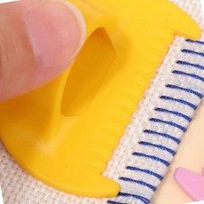 바느질 눈금 측정자 재봉 자 게이지 바늘 구멍 가이드 실용 수예 도구, 1개, 랜덤