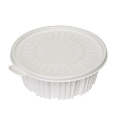 [일용상회]탕용기 FP 220파이 소 1800ml 50세트 PP 백색, 50개, 1세트