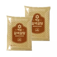 백설 갈색설탕 1kg x2개, 2개