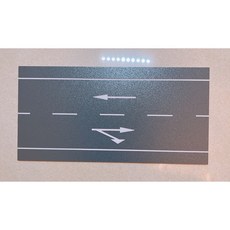 1/150 N規 道路場景模型 塑料材質, 1個, B款 右轉箭頭直路